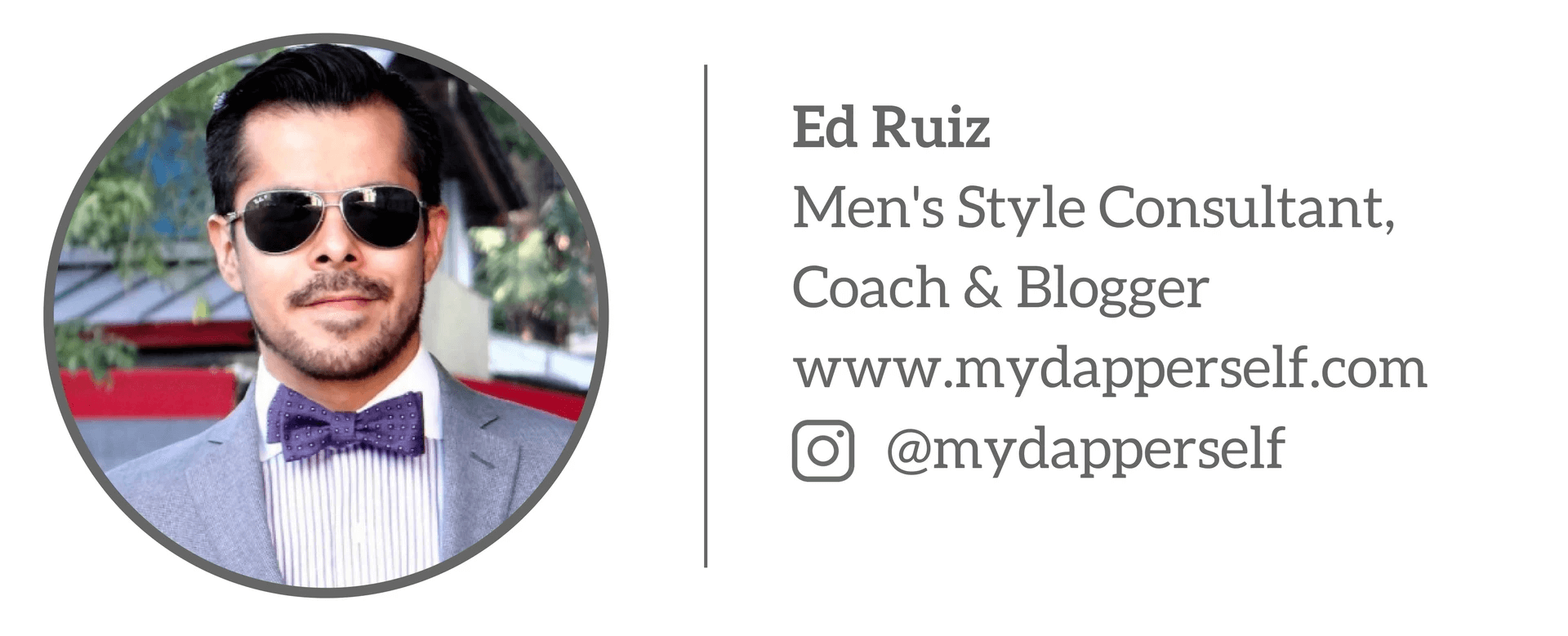 Ed Ruiz - Men’s style Consultant, Coach & Blogger “Một bộ suit nam đẹp không có chỗ cho phần cổ áo luộm thuộm”