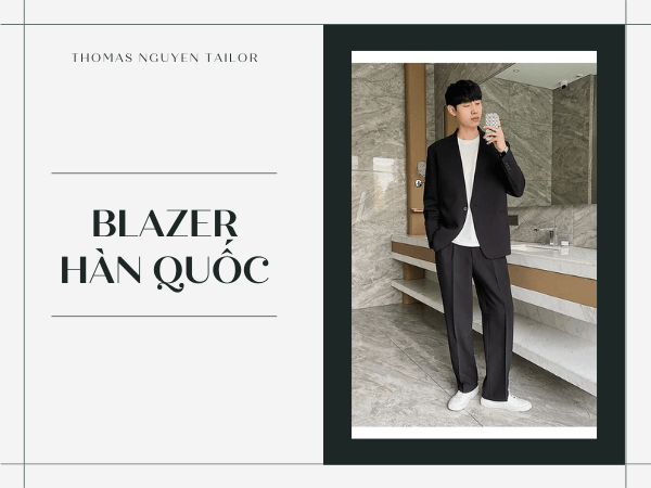 Blazer Hàn Quốc phong cách tối giản