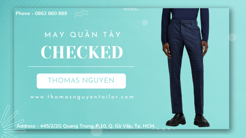 May quần tây Checked - Thomas Nguyen