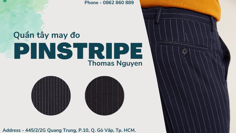 May quần tây Pinstripe - Thomas Nguyen